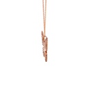 Bluebottle Butterfly Pendant In 9K Rose Gold