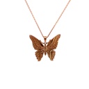 Bluebottle Butterfly Pendant In 9K Rose Gold