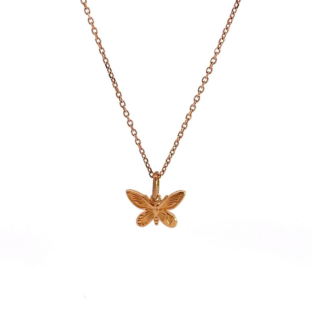 Birdwing Butterfly Pendant In 9k Rose Gold