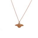 Green Triangle Butterfly Pendant 9K Rose Gold