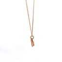 Green Triangle Butterfly Pendant 9K Rose Gold