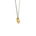 Silver & Gold Plate Cubic Zirconia Necklace