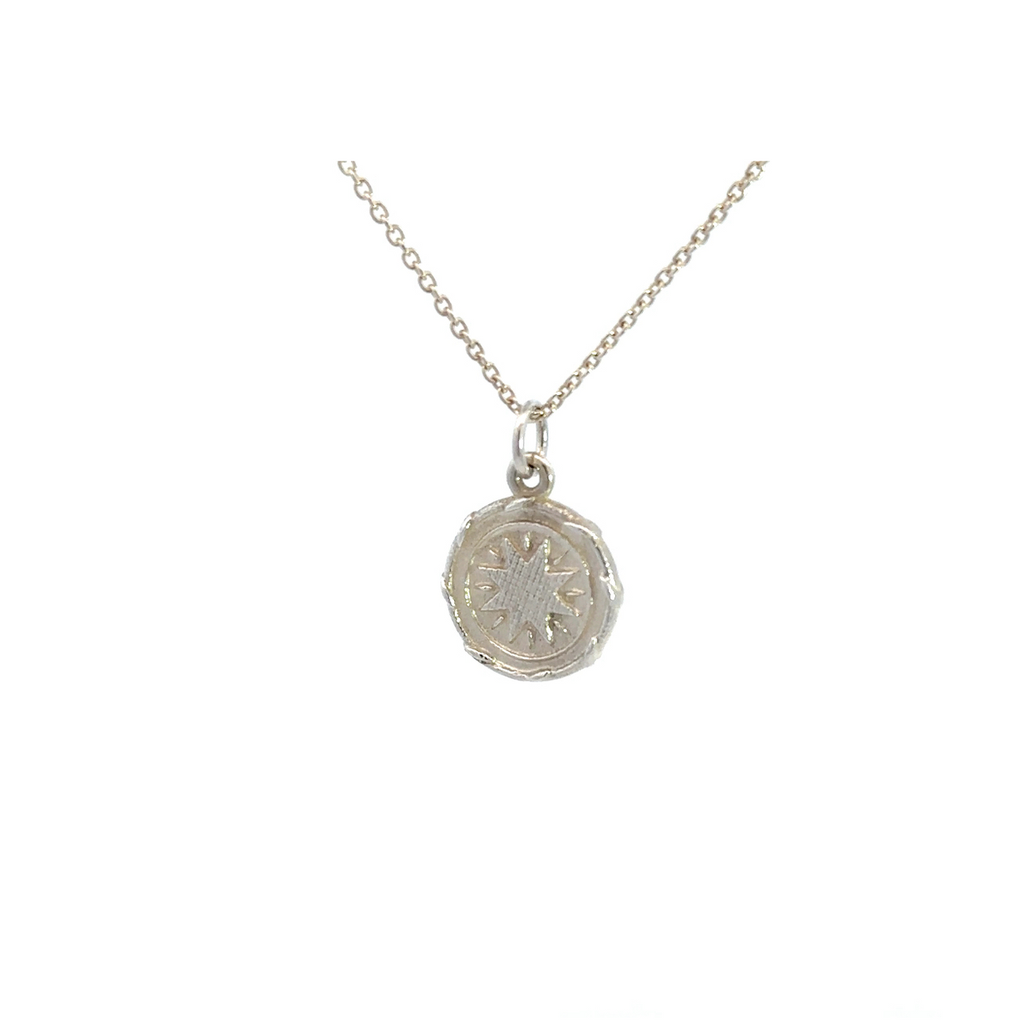 Sterling Silver Goroka Basket Pendant