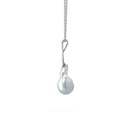 South Sea Baroque Pearl Pendant In 18K White Gold