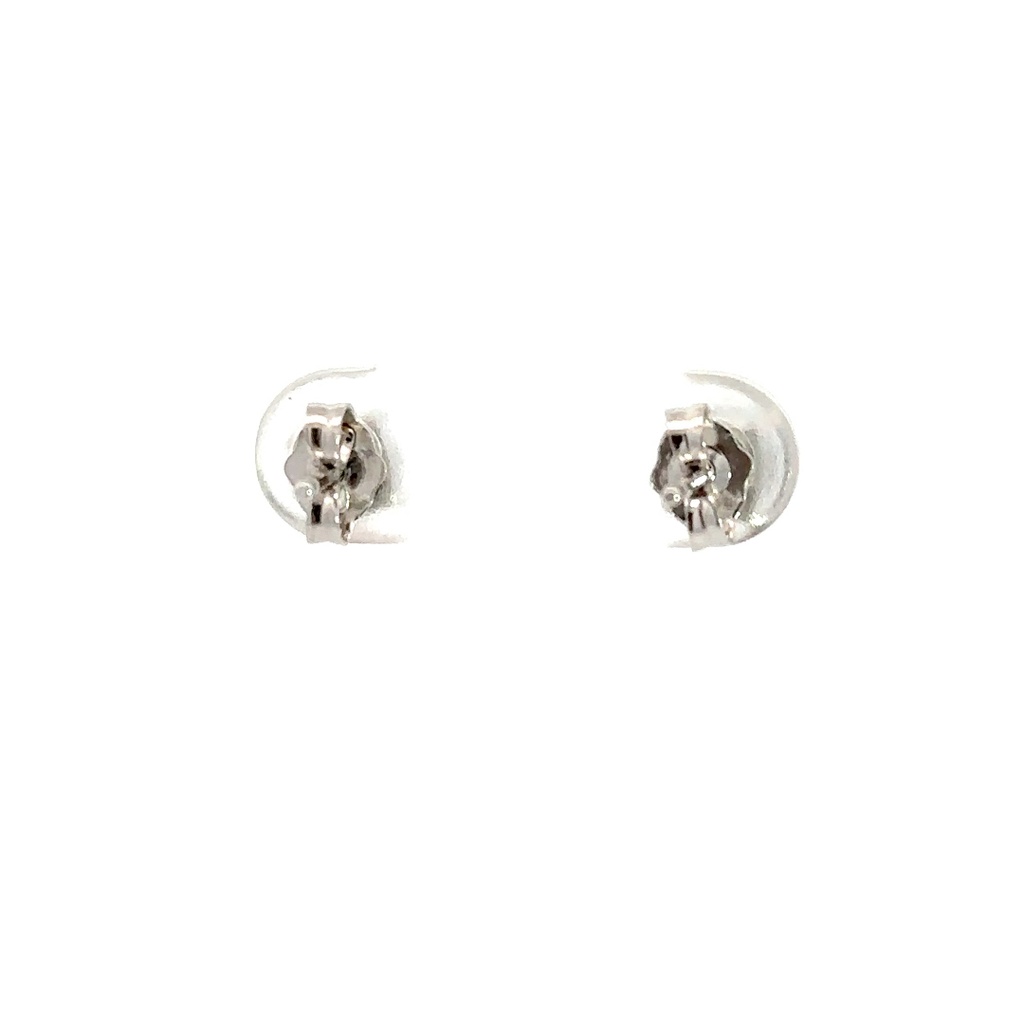 Sterling Silver 4-claw Round Triplet Opal Earrings