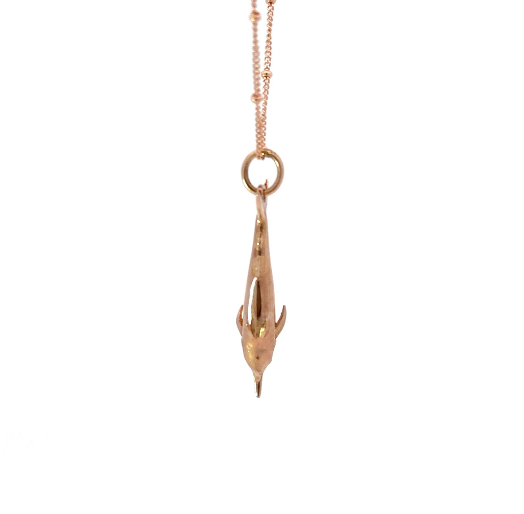 Marlin Pendant In 9K Rose Gold