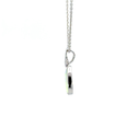 Crystal Opal Pendant In 14K White Gold