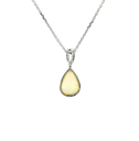 Crystal Opal Pendant In 14K White Gold