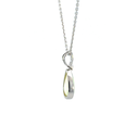 Crystal Opal Pendant In 14K White Gold