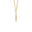 Sun Pendant With Cubics In 9K Yellow Gold