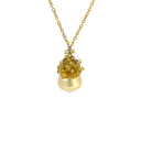 Baroque South Sea Pearl & Yellow Sapphire Necklace