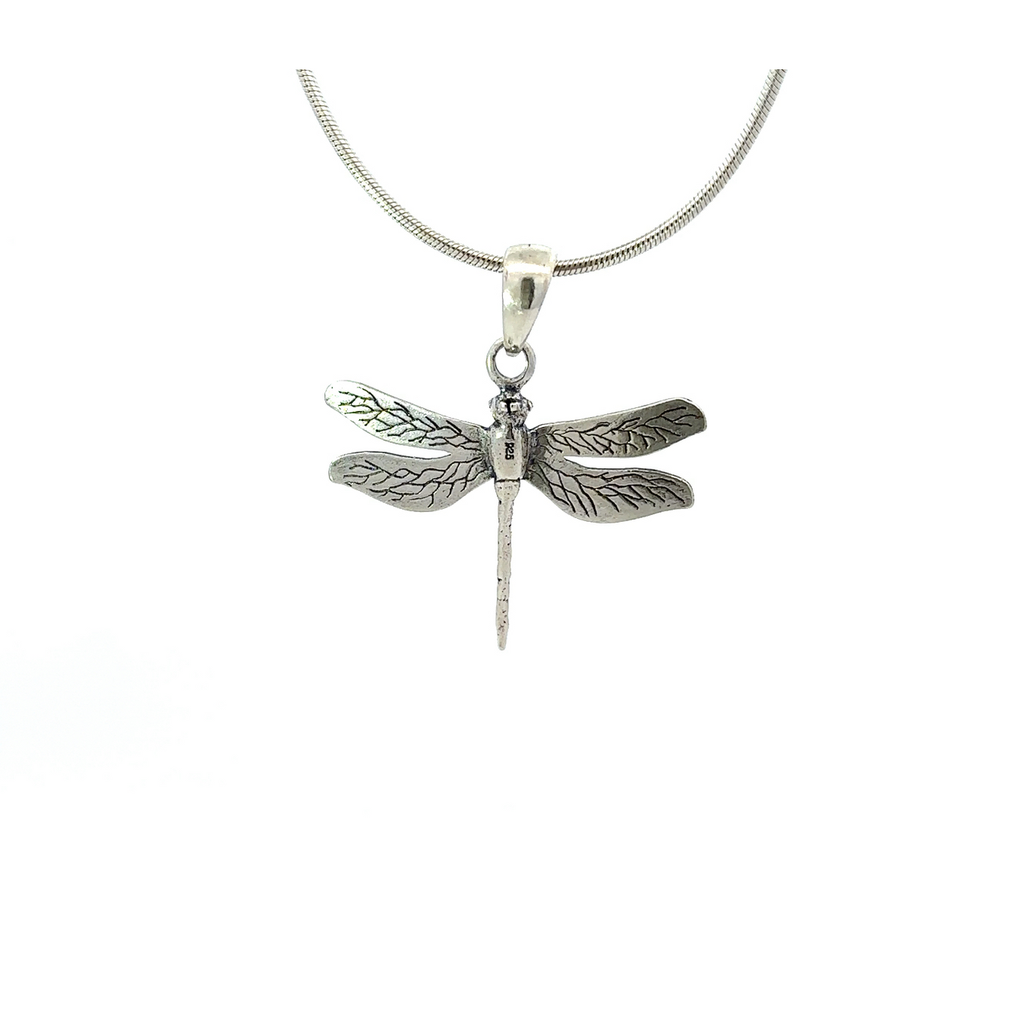 Dragonfly Pendant In Sterling Silver