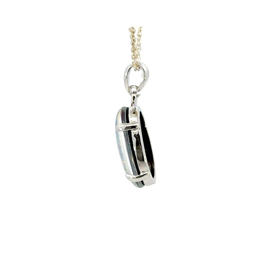 Triplet Opal Pendant In Silver