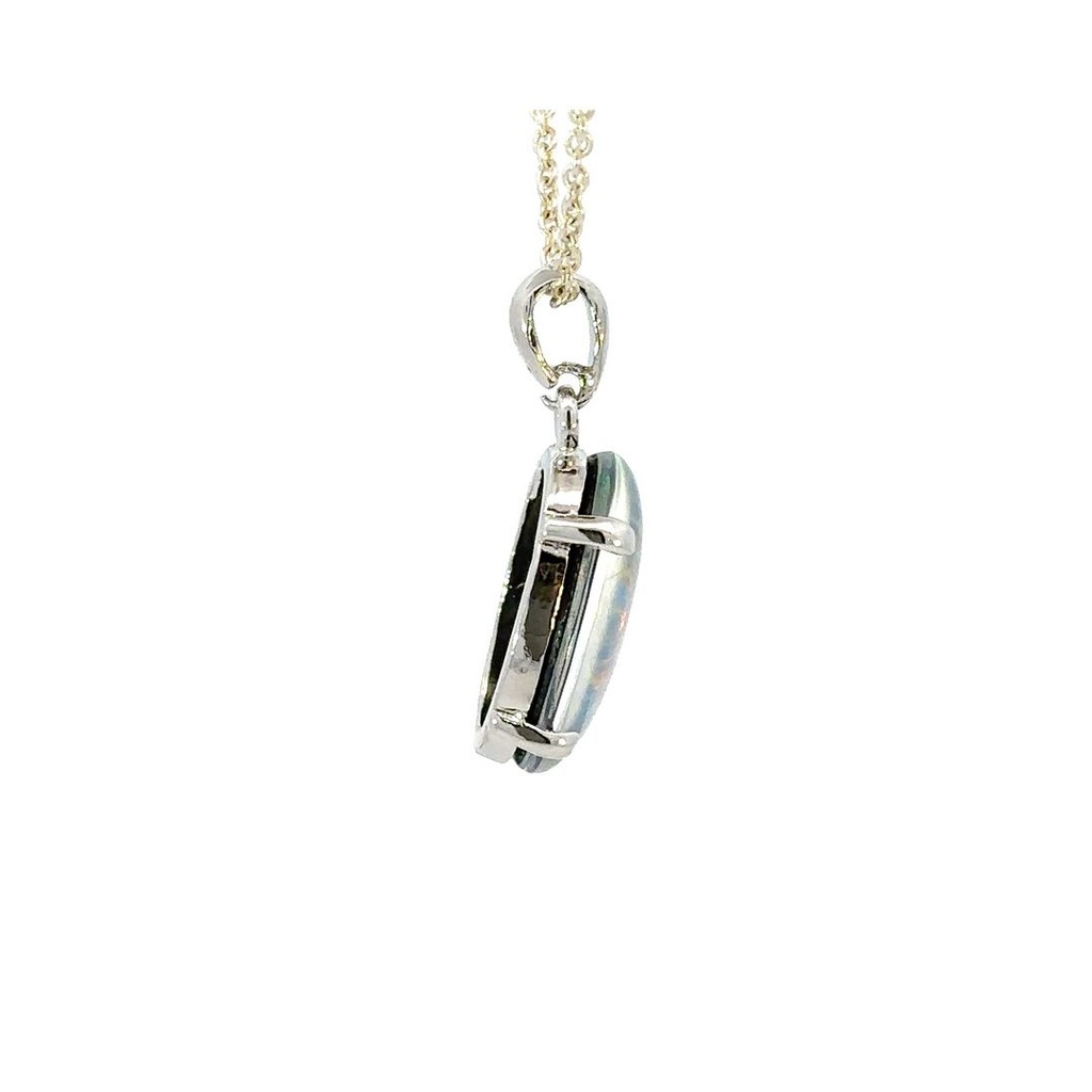 Triplet Opal Pendant In Silver