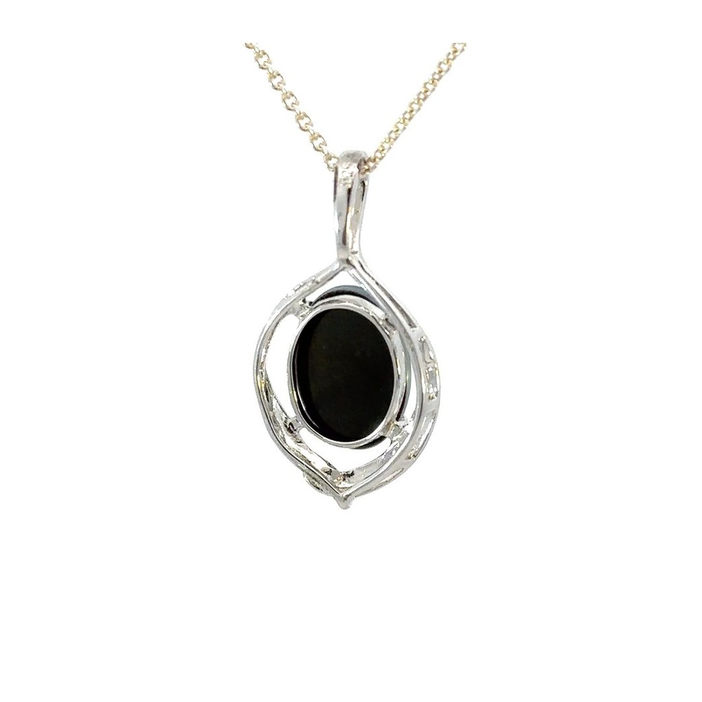 Australian Triplet Opal Silver Pendant