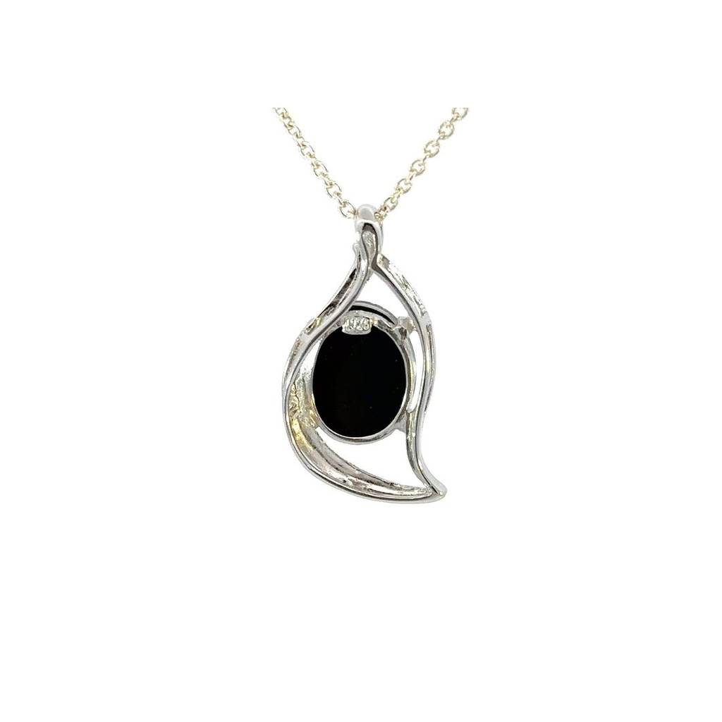 Australian Triplet Opal Pendant In Sterling Silver