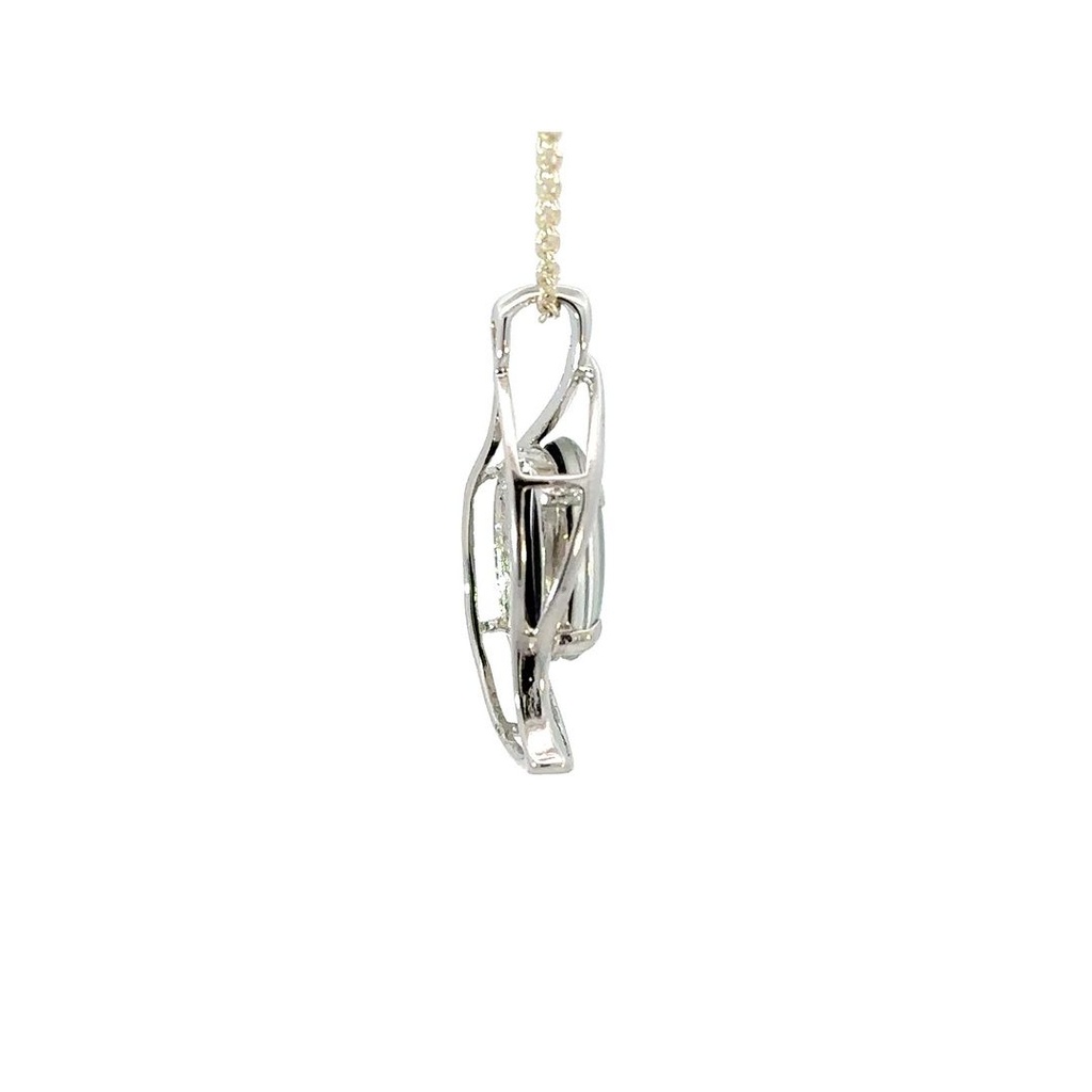 Australian Triplet Opal Pendant In Sterling Silver
