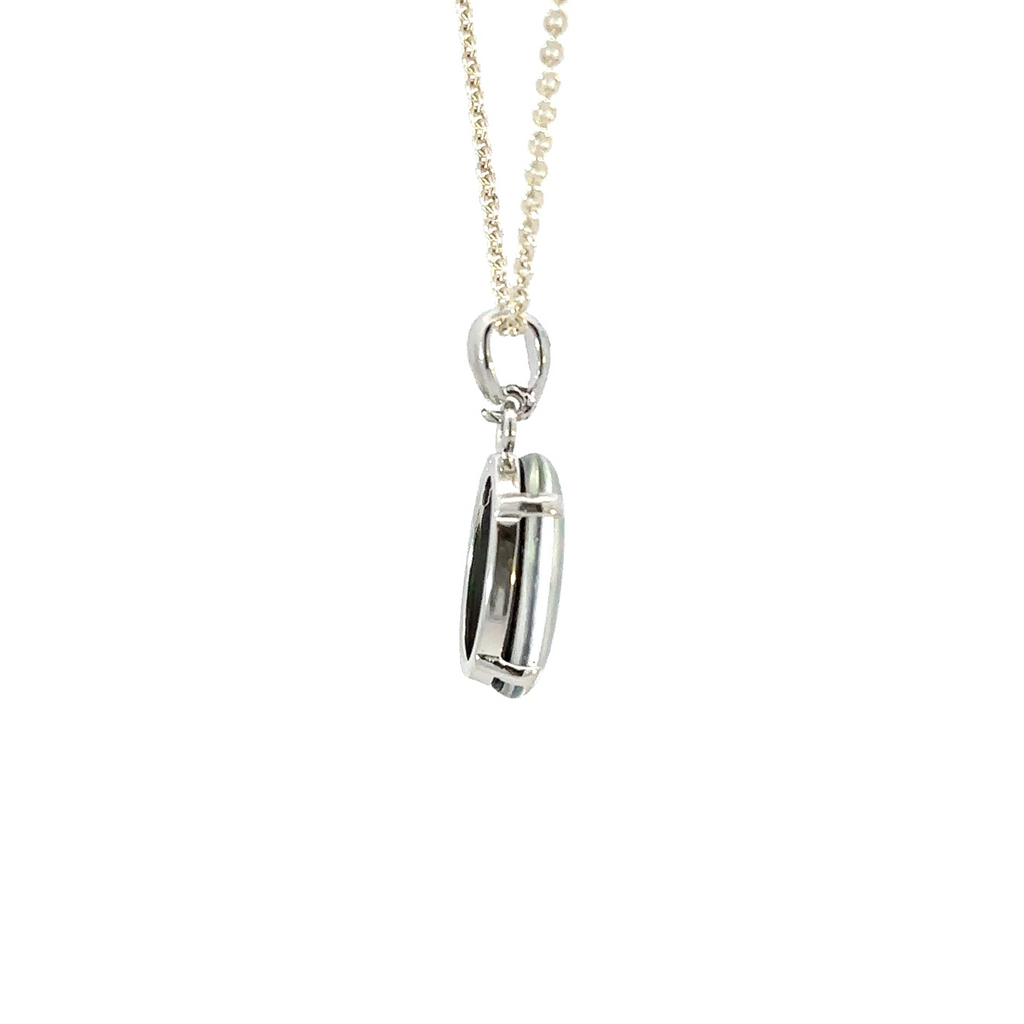 Aussie Triplet Opal Pendant In Sterling Silver