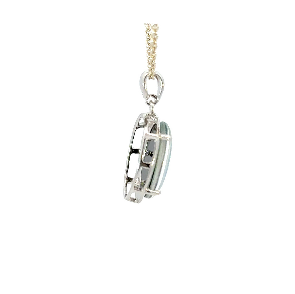 Aussie Triplet Opal Pendant Set In Sterling Silver