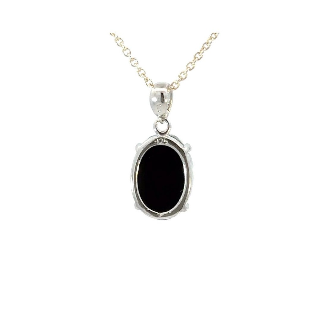 Australian Triplet Opal Pendant In Sterling Silver