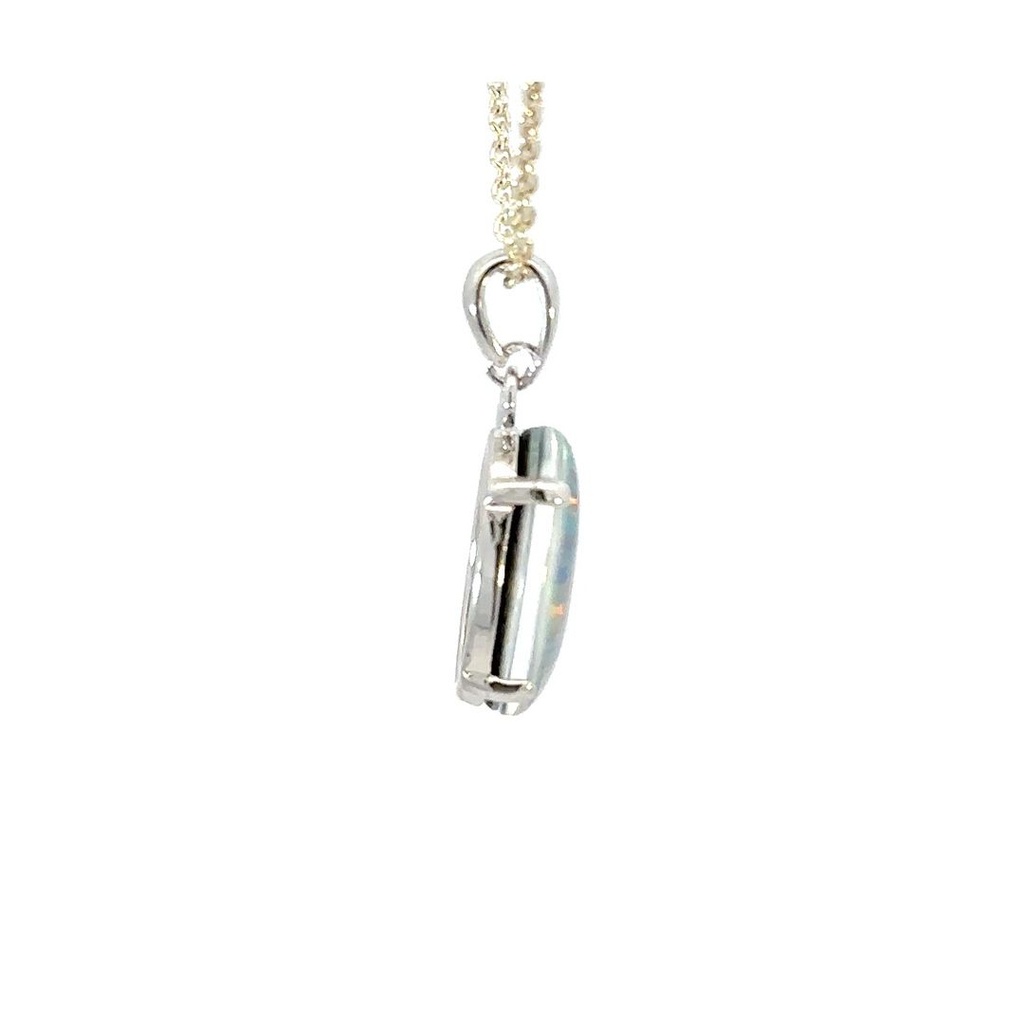 Australian Triplet Opal Pendant In Sterling Silver