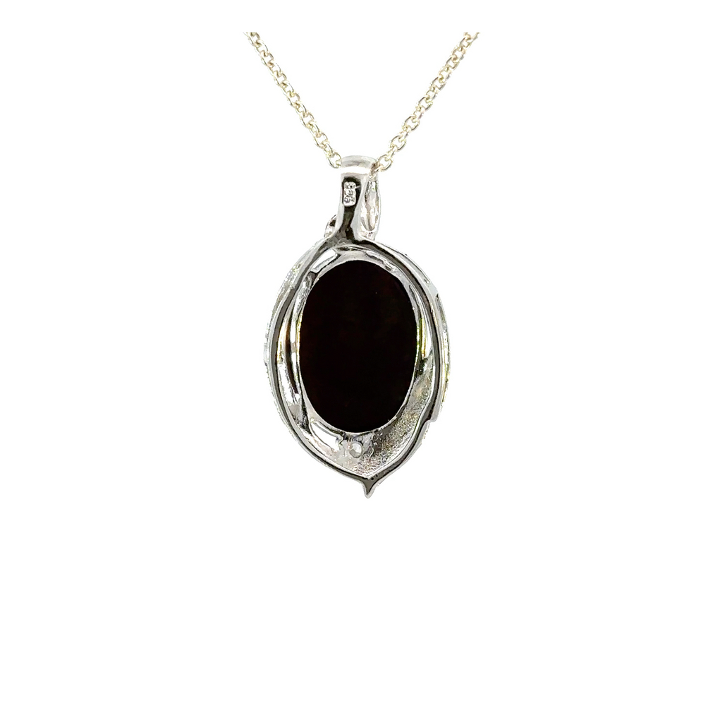 Aussie Opal Triplet Pendant In Sterling Silver