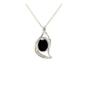 Aussie Triplet Opal Pendant In Organic Silver Setting