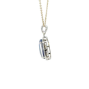 Australian Triplet Opal In A Four Claw Set Silver Pendant