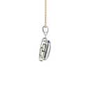 Australian Triplet Opal In A Four Claw Set Silver Pendant