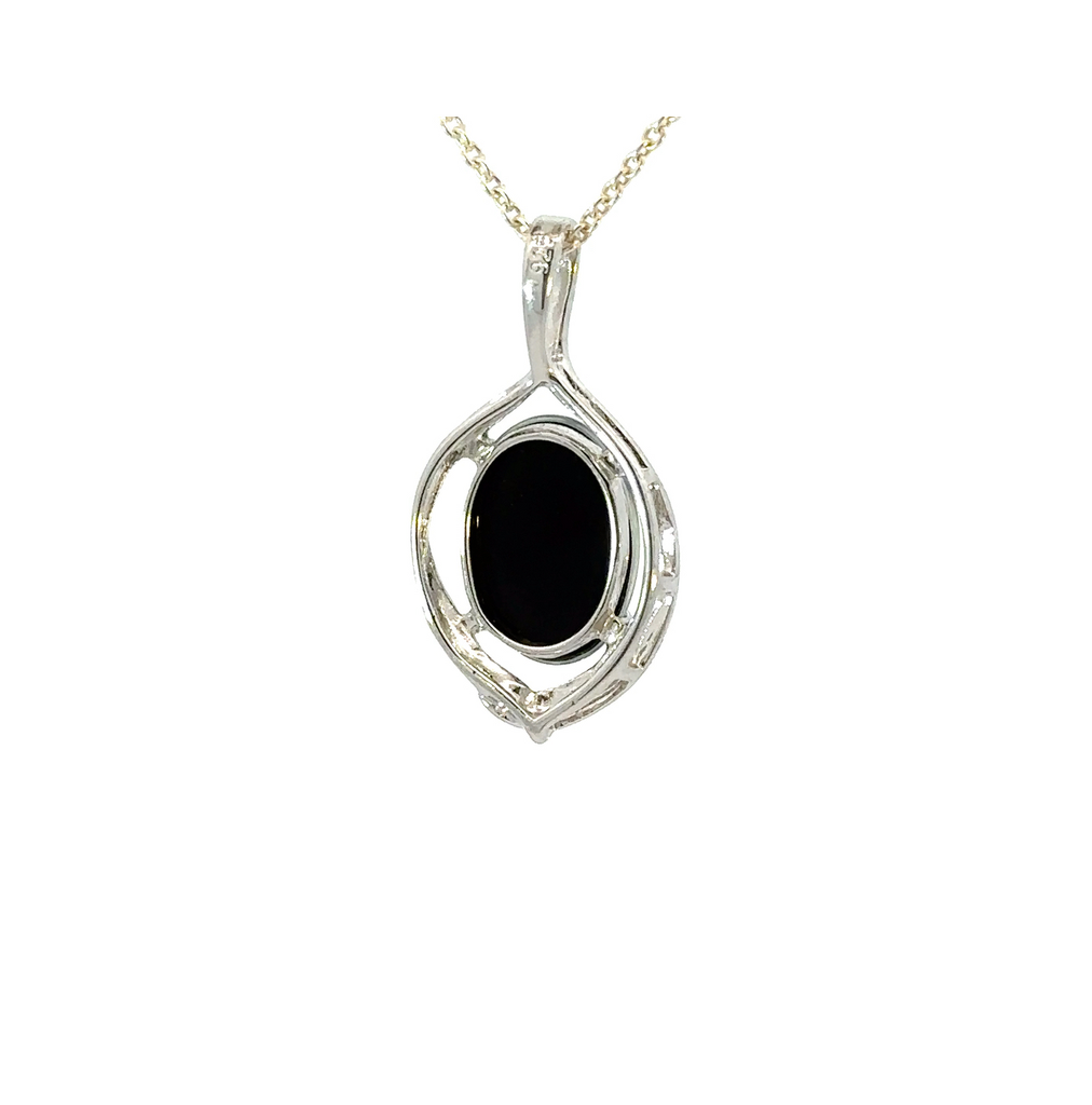 Pendant With Aussie Triplet Opal In Sterling Silver