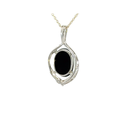 Pendant With Aussie Triplet Opal In Sterling Silver