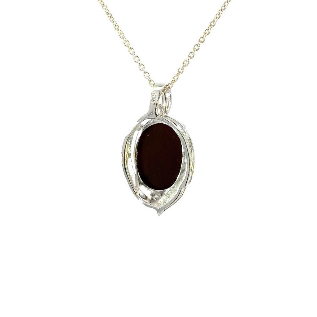 Triplet Opal Pendant In Sterling Silver