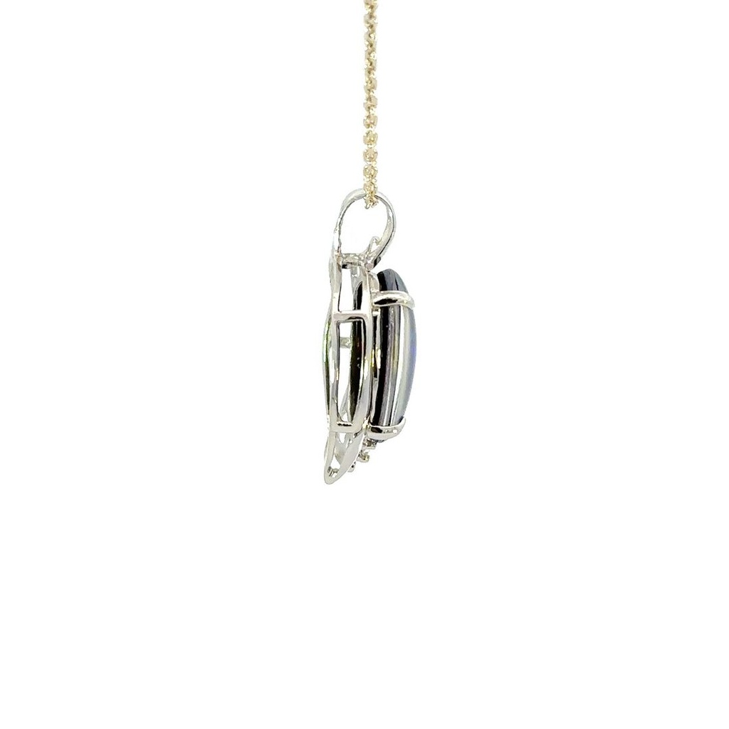 Triplet Opal Pendant In Sterling Silver