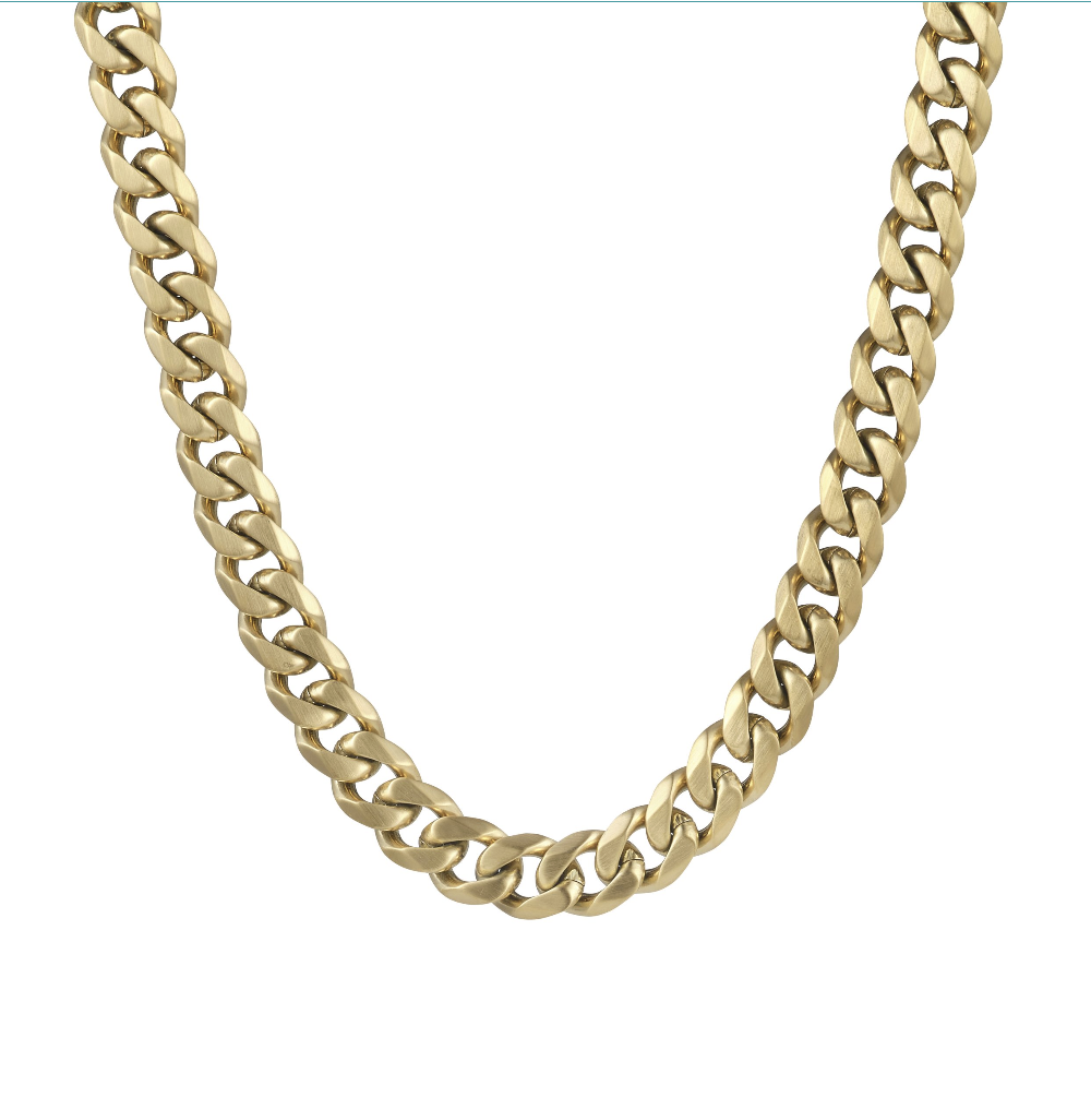 Necklace In Stainless Steel & 18K Gold Plate