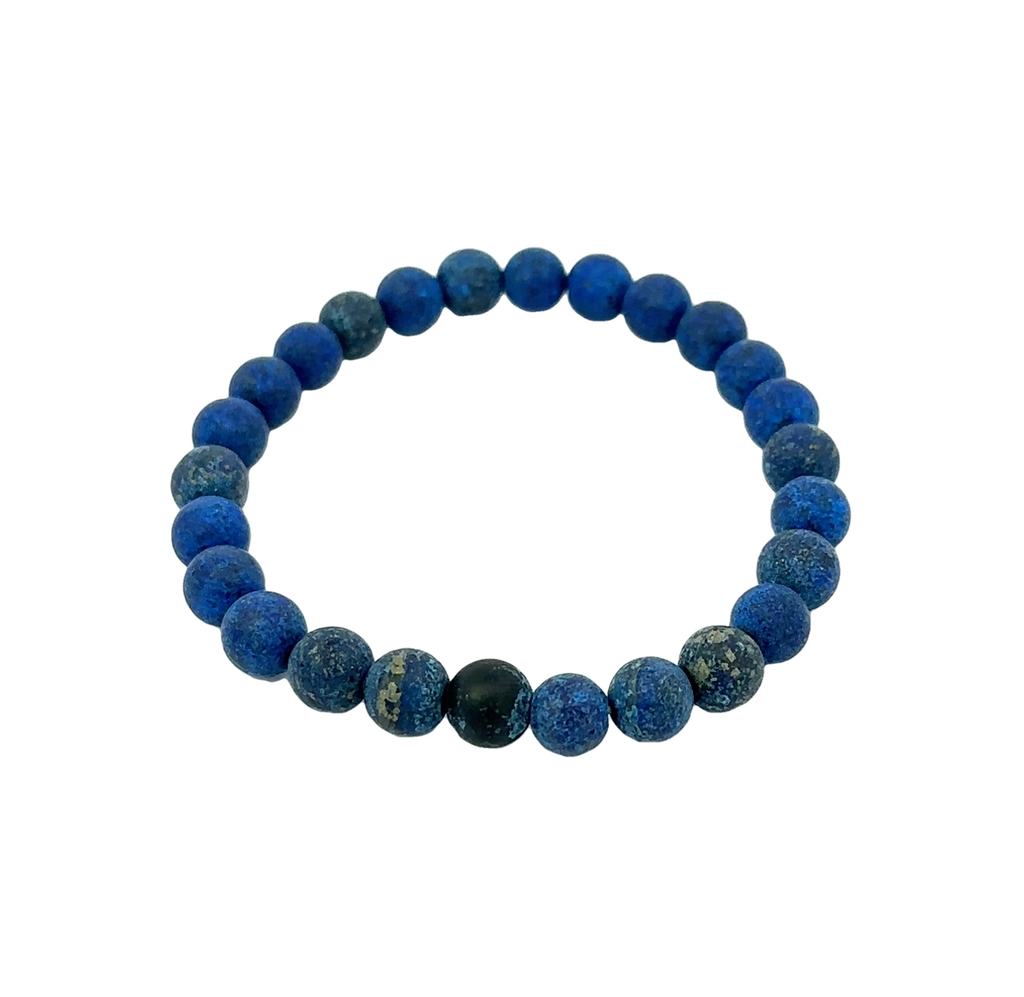 Dumortierite Bead Bracelet