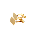 Cufflinks Florentine Finish In 18ct Yellow Gold