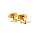 Cufflinks Florentine Finish In 18ct Yellow Gold