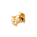 Cufflinks Florentine Finish In 18ct Yellow Gold