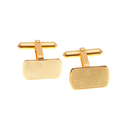 Cufflinks Florentine Finish In 18ct Yellow Gold
