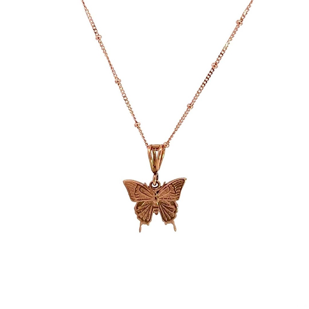 Ulysses Butterfly Pendant In 9K Rose Gold
