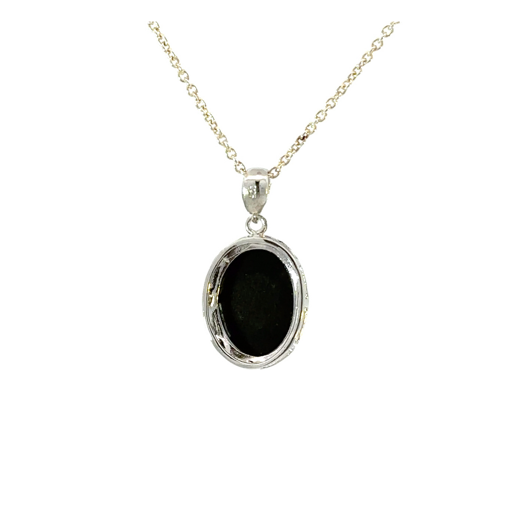 Triplet Aussie Opal Pendant In Sterling Silver