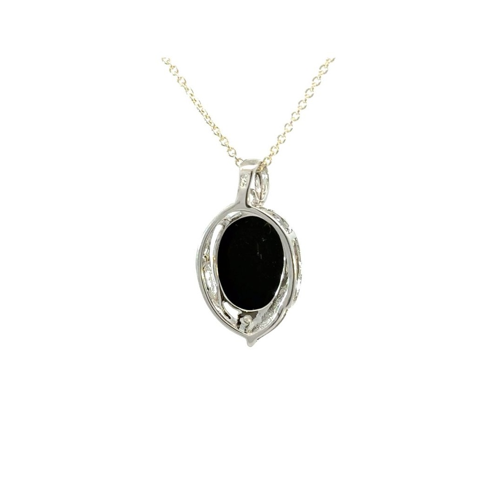 Aussie Triplet Opal Pendant Set In Sterling Silver