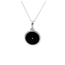 Necklace With Onyx And CZ Pendant