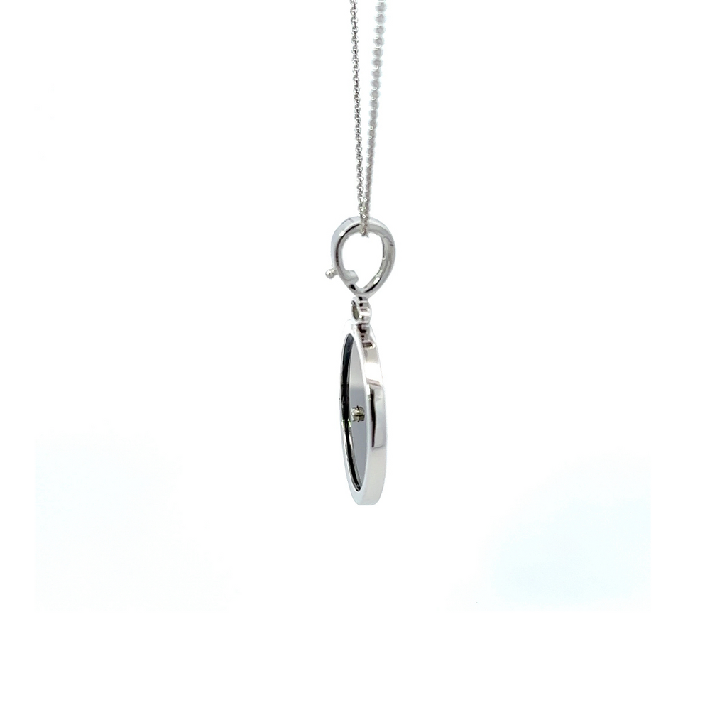 Necklace With Onyx And CZ Pendant