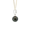 Tahitian Pearl Pendant On A Simple Silver Bail