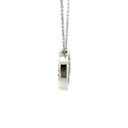 Sterling Silver CZ Rainbow Necklace