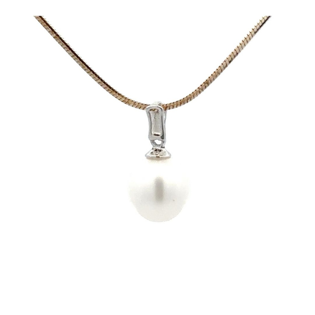 Freshwater Pearl Pendant In Sterling Silver