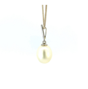 Freshwater Pearl Drop Pendant Sterling Silver