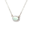 Chalcedony Necklace In Silver