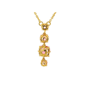 Peach La Diamantine Crystal Drop Necklace